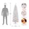 6.5 ft. Pre-Lit Kingswood™ White Fir Hinged Pencil Artificial Christmas Tree, Clear Lights